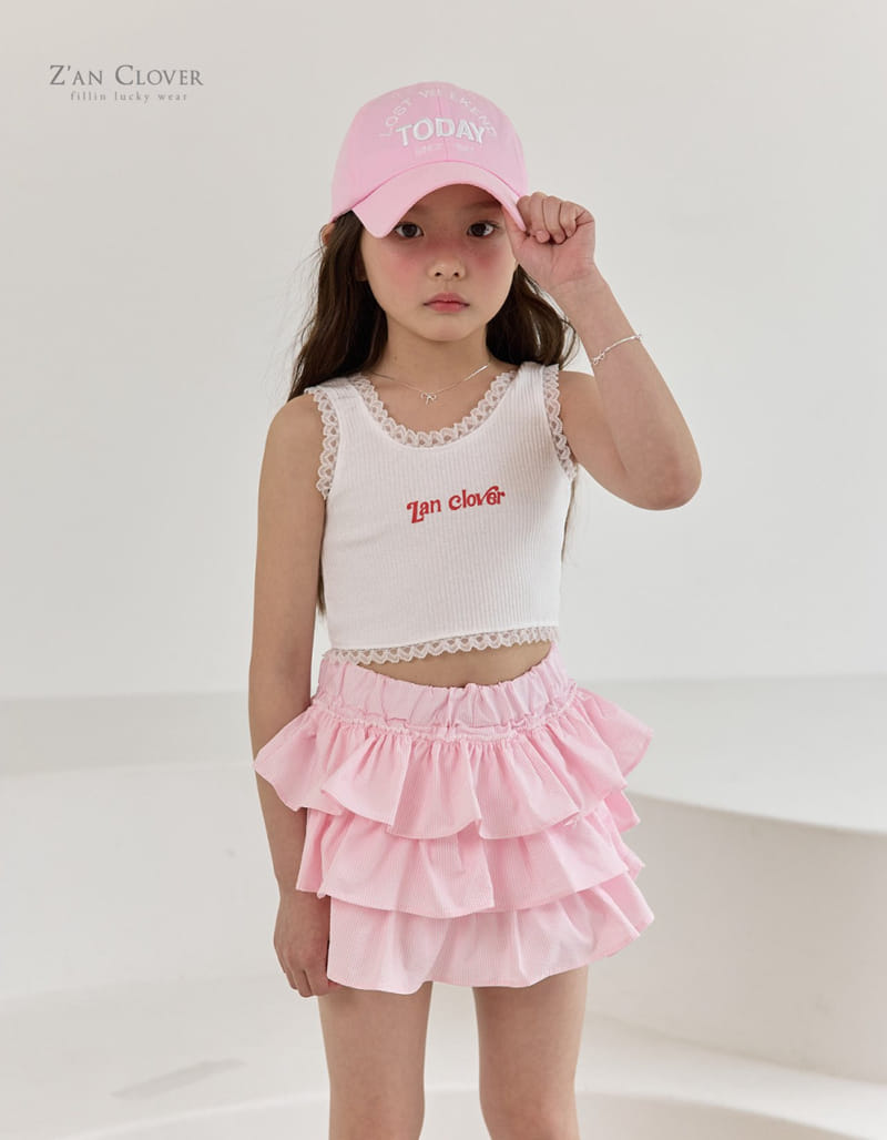 Zan Clover - Korean Children Fashion - #childrensboutique - Rib Frill Top - 5
