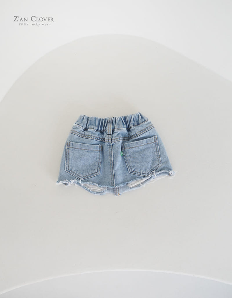 Zan Clover - Korean Children Fashion - #designkidswear - Vintage Denim Skirt - 5