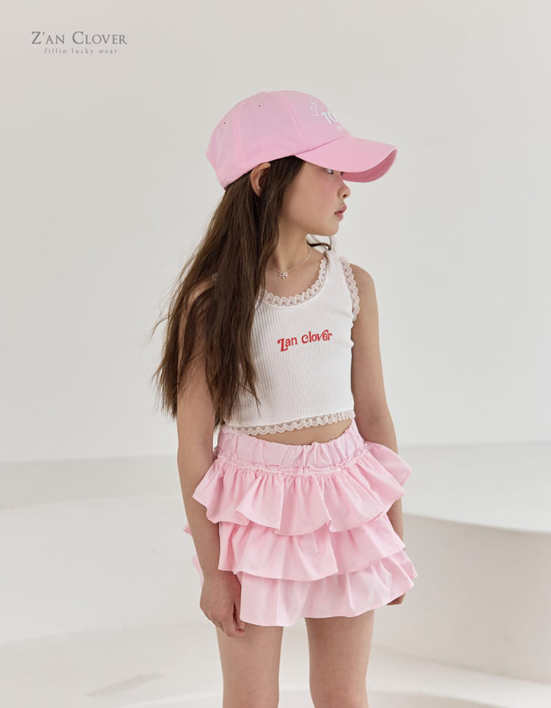 Zan Clover - Korean Children Fashion - #designkidswear - Rib Frill Top - 6