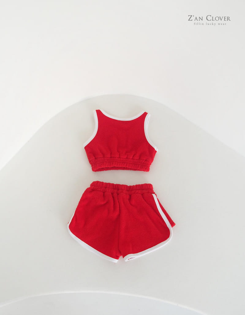 Zan Clover - Korean Children Fashion - #fashionkids - Marine Towel Top Bottom Set - 5