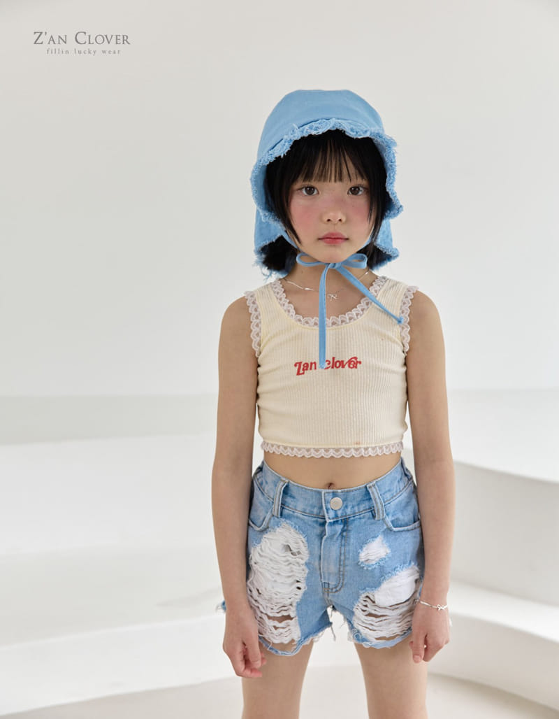 Zan Clover - Korean Children Fashion - #kidsshorts - Rib Frill Top - 9