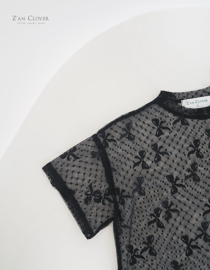 Zan Clover - Korean Children Fashion - #prettylittlegirls - Loose Lace Tee - 10