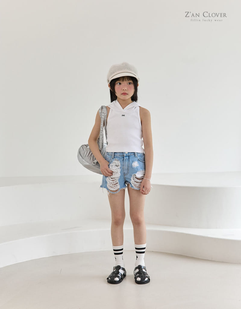 Zan Clover - Korean Children Fashion - #prettylittlegirls - Hoody Tank Top - 3