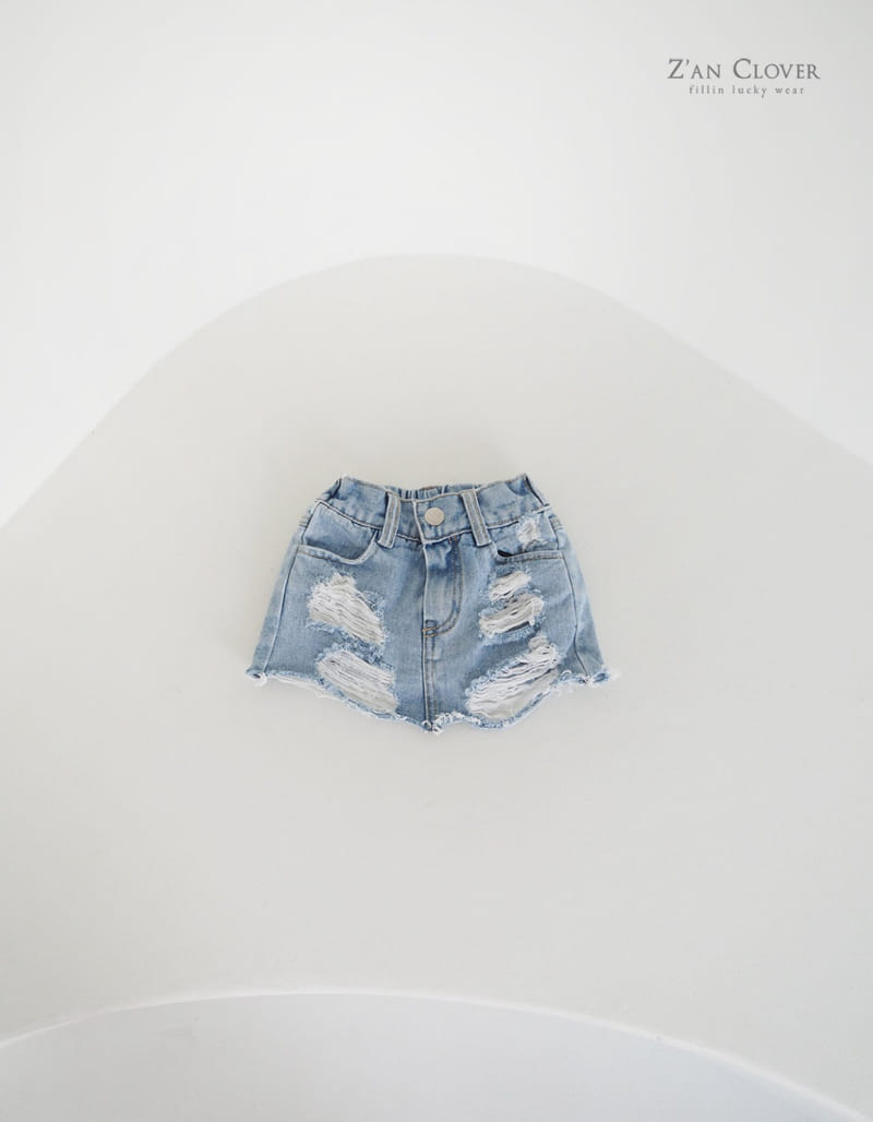 Zan Clover - Korean Children Fashion - #stylishchildhood - Vintage Denim Skirt - 2