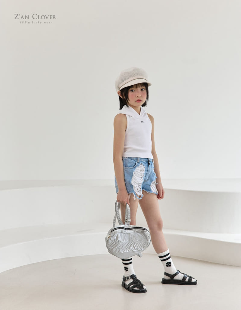Zan Clover - Korean Children Fashion - #stylishchildhood - Hoody Tank Top - 6