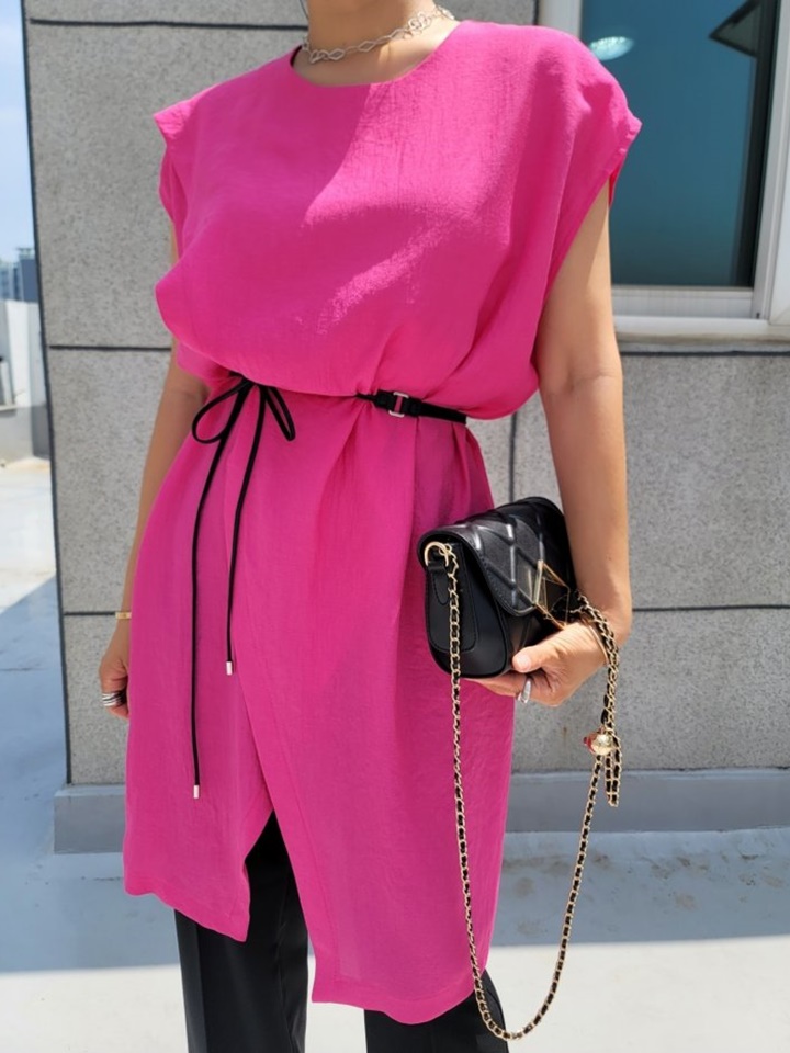 Slit Long Blouse