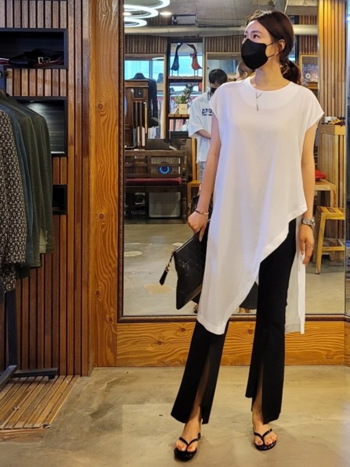 Unbalance Long Blouse