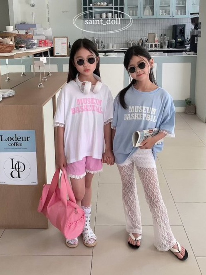 Sleeve Lace Tee With Mom
