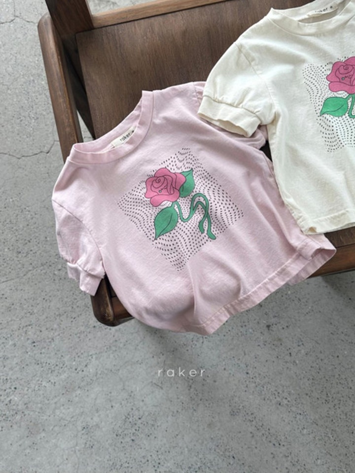Rose Shirring Tee