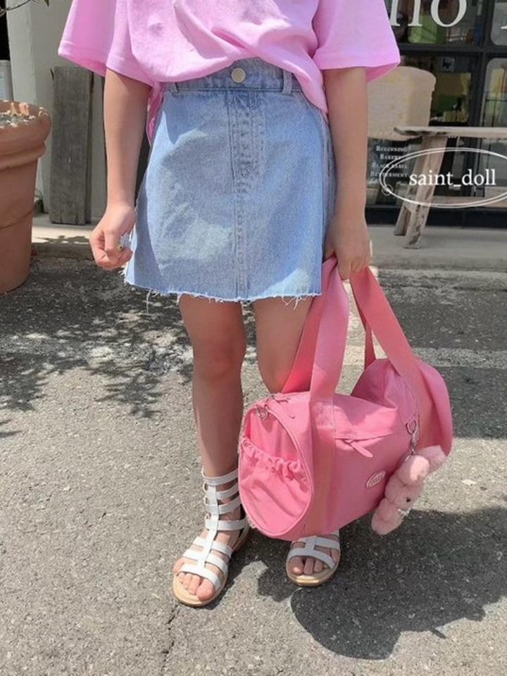 Track Denim Skirt