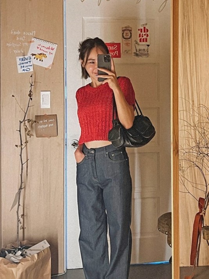 841 Non Pade Indigo Straight Denim Pants