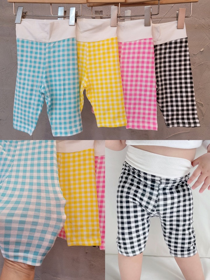 Check Stomachache Short Leggigns