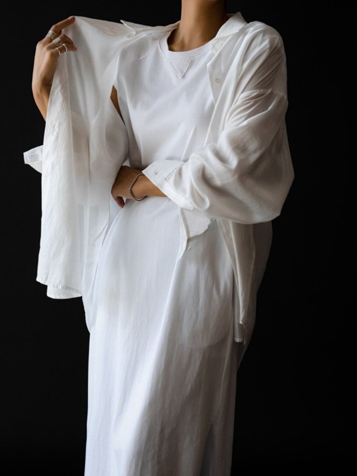 Raglan Sleeve Side Maxi One-Piece