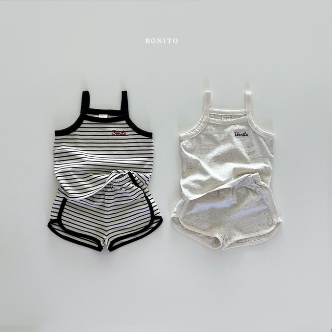 Colored String Sleeveless Set