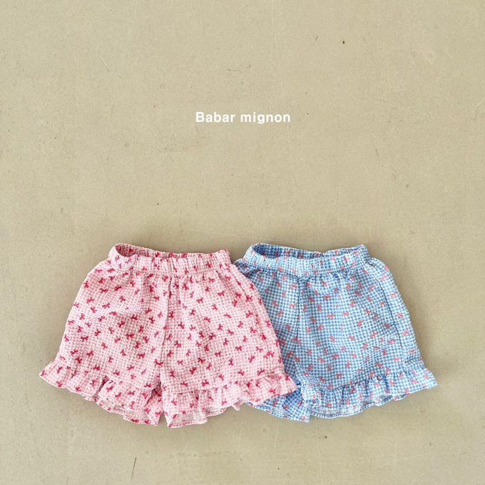 Check Ribbon Shorts