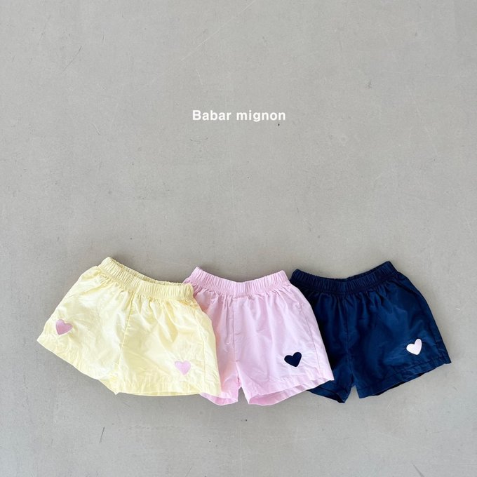 Heart Embroidery Shorts