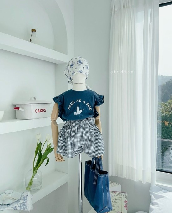 Bird Print Frill Tee