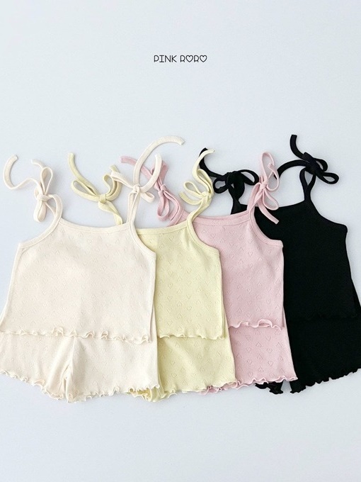 Lovely Wave Sleeveless Set