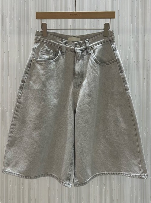 Gray Dying Denim Pants