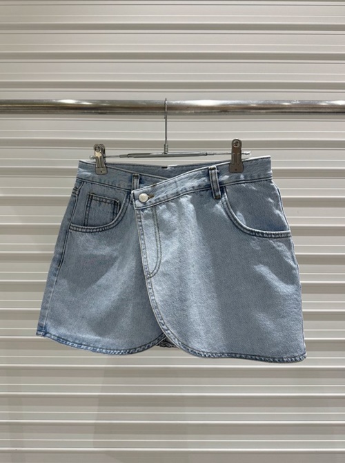 Wrap Denim Skirt