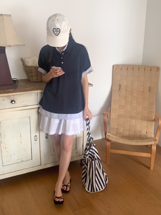 Mumu Collar Tee