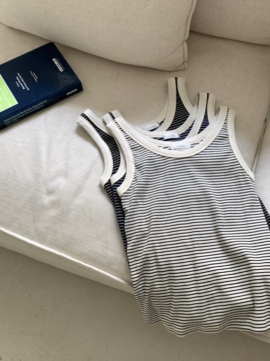 Maren Stripe Sleeveless Tee