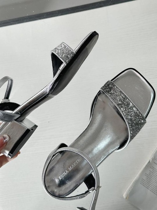 Cubic Beads Slipper Sandal
