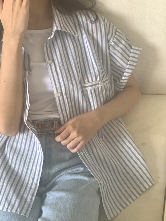 Opening Stripe Half Shirt