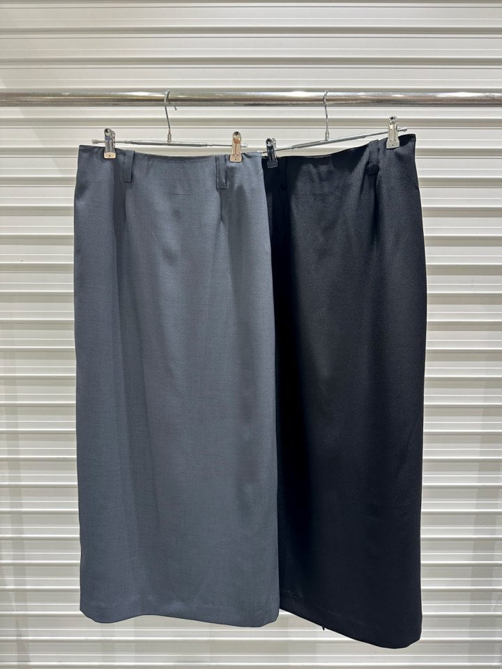 Bricklane - Korean Women Fashion - #momslook - Basic Long Skirt - 2