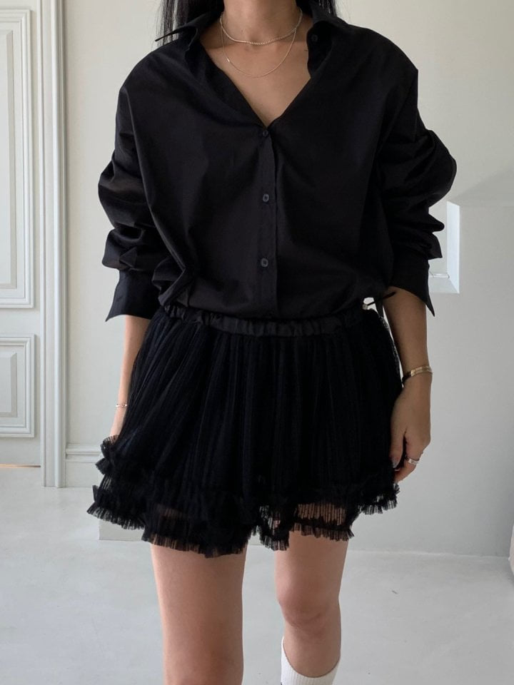 Bricklane - Korean Women Fashion - #romanticstyle - Layer Dot Skirt - 3