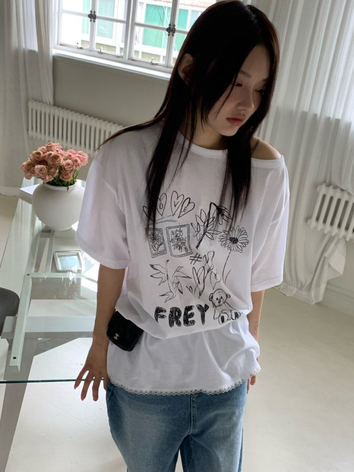 Bricklane - Korean Women Fashion - #thatsdarling - Frey Hole Tee - 6