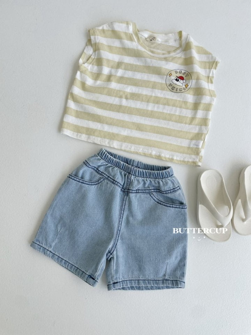 Buttercup - Korean Children Fashion - #Kfashion4kids - Dart Midi Denim Pants - 9