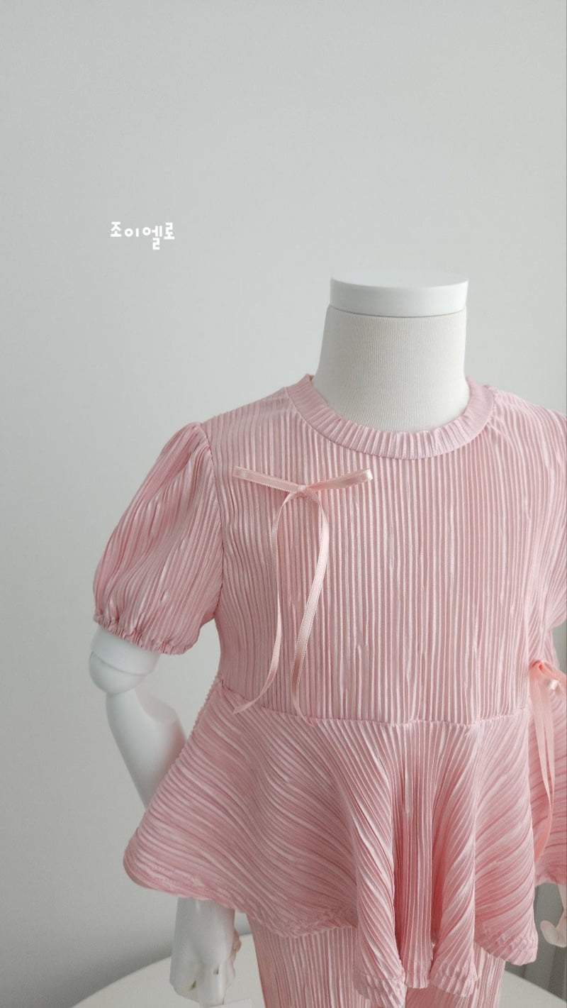 Joy Ello - Korean Children Fashion - #kidzfashiontrend - Ribbon Pleats Set - 2
