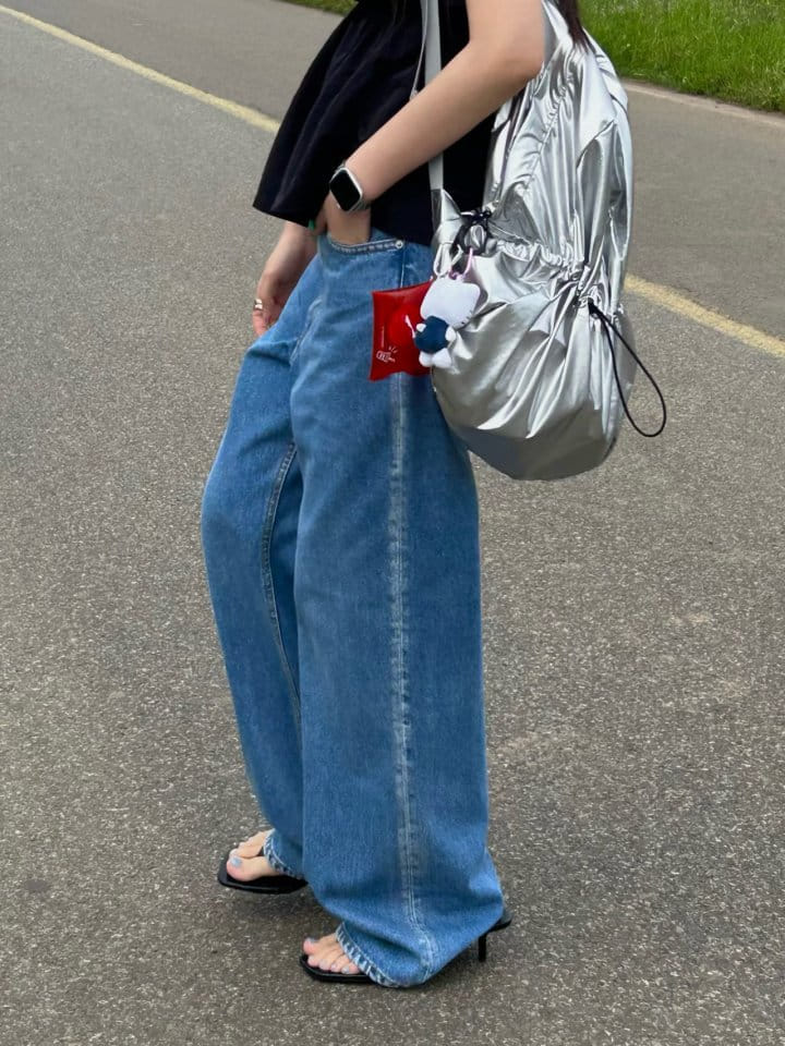Made - Korean Women Fashion - #momslook - Bird Denim Pants - 3