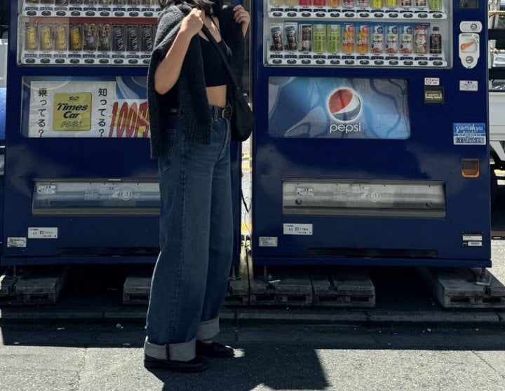 Moani - Korean Women Fashion - #momslook - Ayla Roll Up Wide Denim