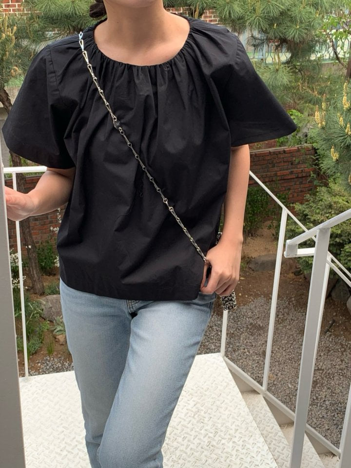 Moani - Korean Women Fashion - #momslook - Marville Shirring Blouse - 3