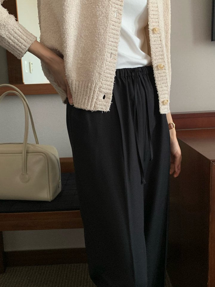 Moani - Korean Women Fashion - #thelittlethings - Summer Wool Band Wide Pants