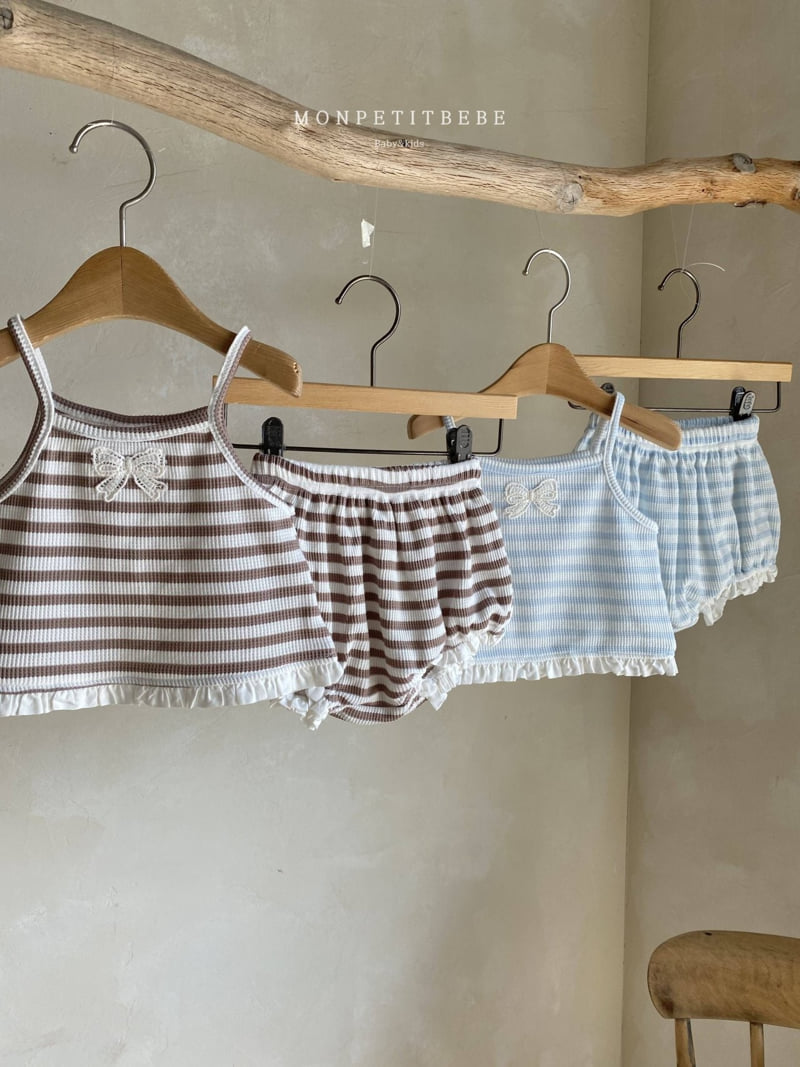 Mon Petit Bebe - Korean Baby Fashion - #babyfashion - Baby Lauren Waffle Set