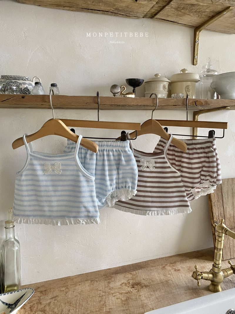 Mon Petit Bebe - Korean Baby Fashion - #babygirlfashion - Baby Lauren Waffle Set - 4