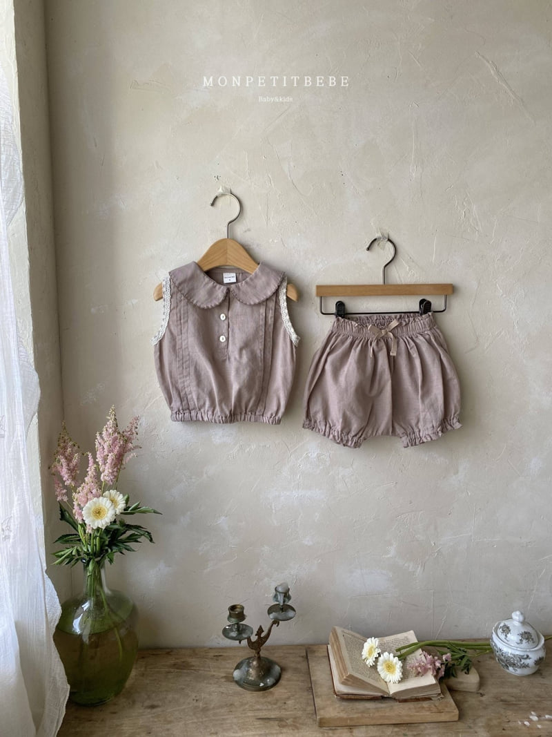 Mon Petit Bebe - Korean Baby Fashion - #babyoninstagram - Baby Ribbon Bloomer - 3