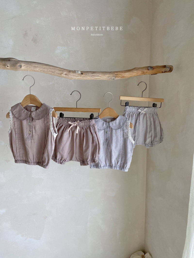 Mon Petit Bebe - Korean Baby Fashion - #onlinebabyboutique - Baby Ribbon Bloomer - 8