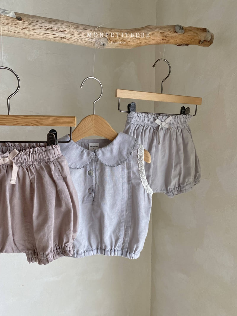 Mon Petit Bebe - Korean Baby Fashion - #onlinebabyshop - Baby Ribbon Bloomer - 9