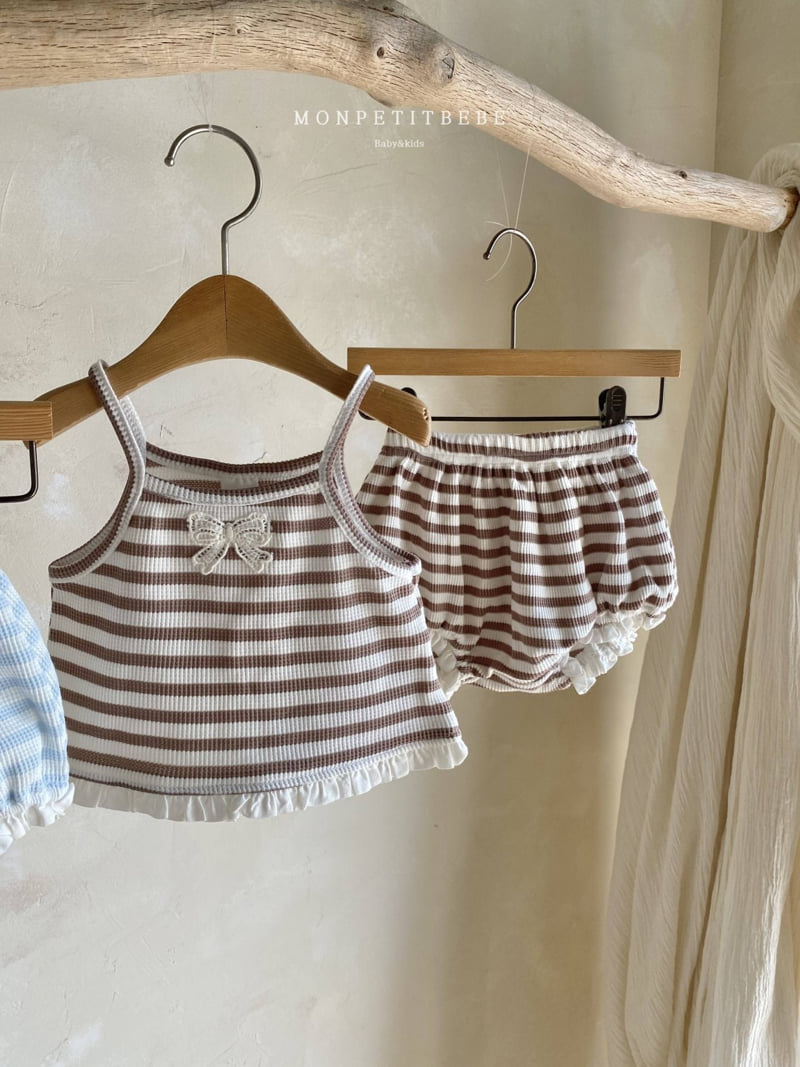 Mon Petit Bebe - Korean Baby Fashion - #smilingbaby - Baby Lauren Waffle Set - 12