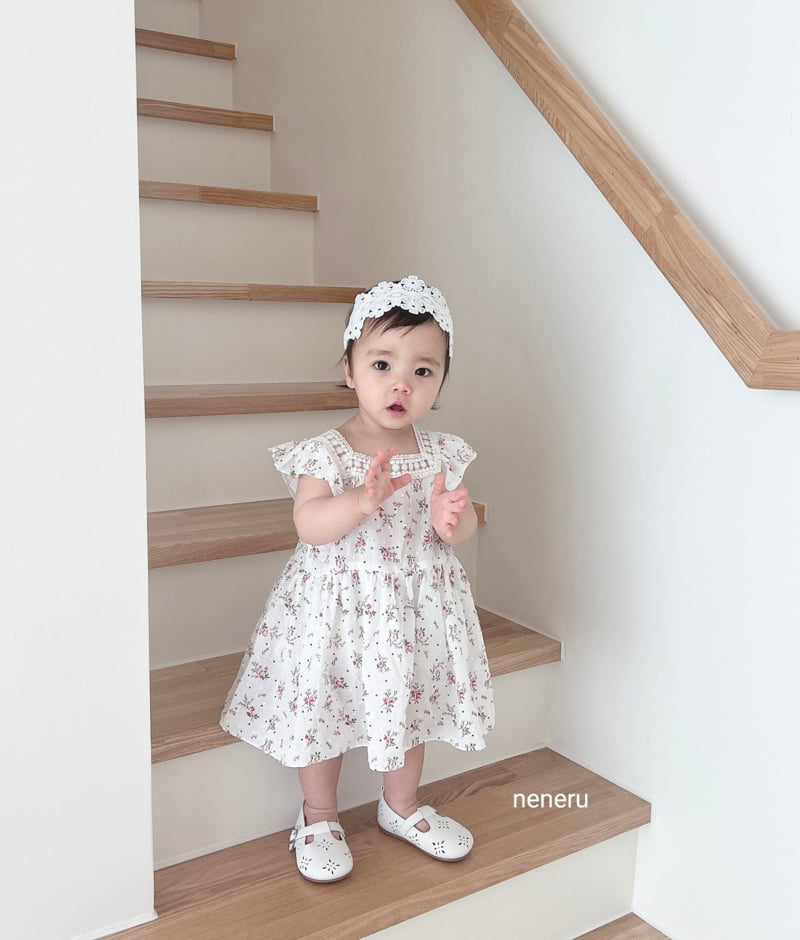 Neneru - Korean Baby Fashion - #babylifestyle - Flower Bodysuit - 5