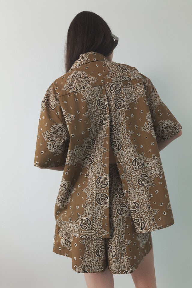 Neroli36 - Korean Women Fashion - #momslook - H Paisley Shirts - 12