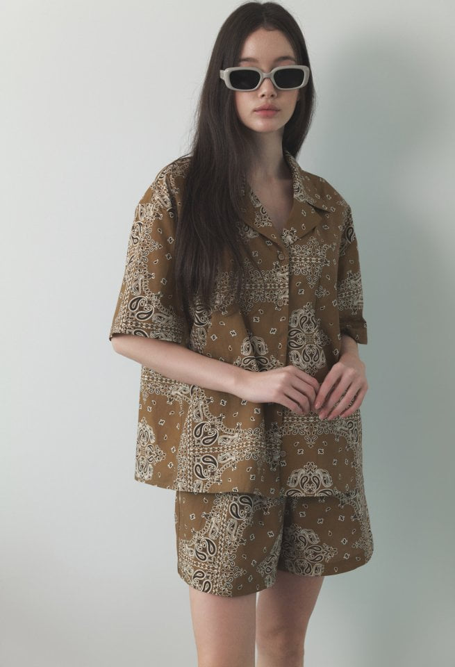 Neroli36 - Korean Women Fashion - #momslook - H Paisley Shirts - 6