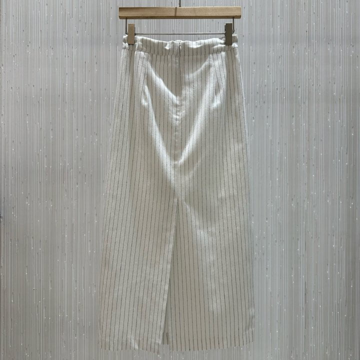 Neroli36 - Korean Women Fashion - #womensfashion - H Linen Stripe Skirt - 2