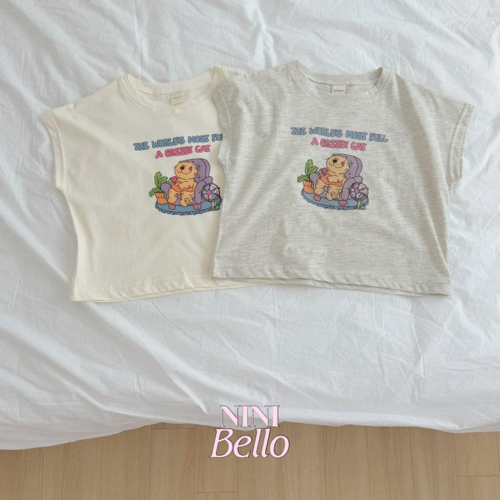 Ninibello - Korean Children Fashion - #childofig - Cat Drop Sleeveless Tee
