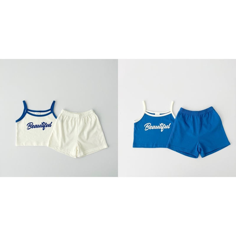 Pinkroro - Korean Children Fashion - #discoveringself - Beautiful Sleeveless Set - 5