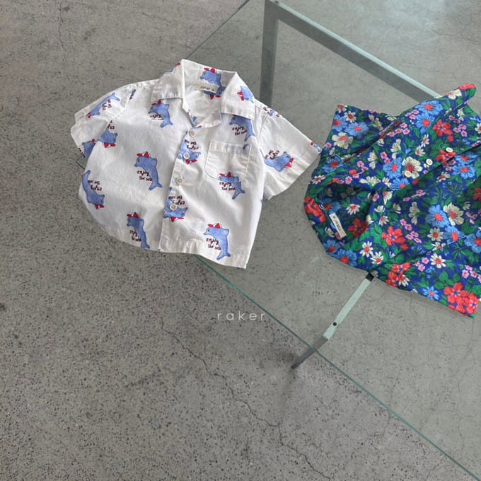 Raker - Korean Children Fashion - #fashionkids - Y Collar Shirt